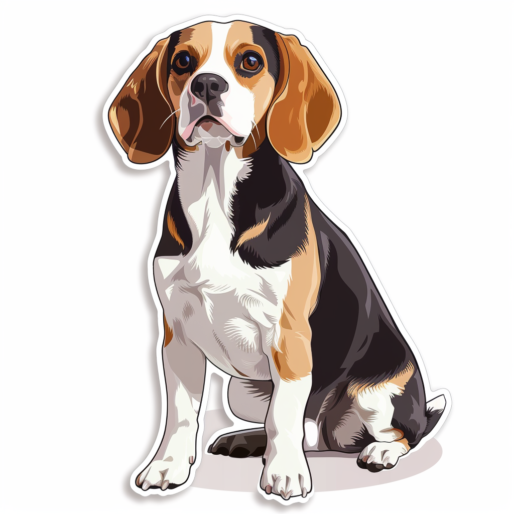 Beagle dog Vinyl Decal Sticker for Car, Laptop, Tumbler and more # F012029