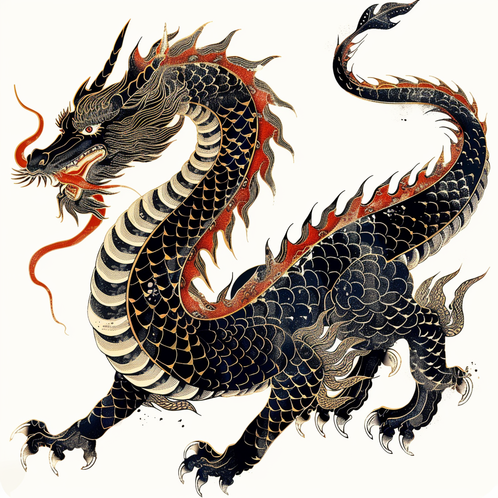 Dragon majestic Expressive surreal Vinyl Decal Sticker for Car, Laptop, Tumbler and more # F018971