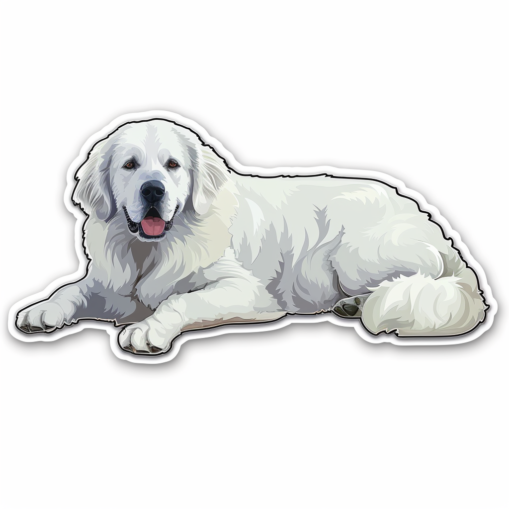 Great Pyrenees dog  Vinyl Decal Sticker for Car, Laptop, Tumbler and more # F023535