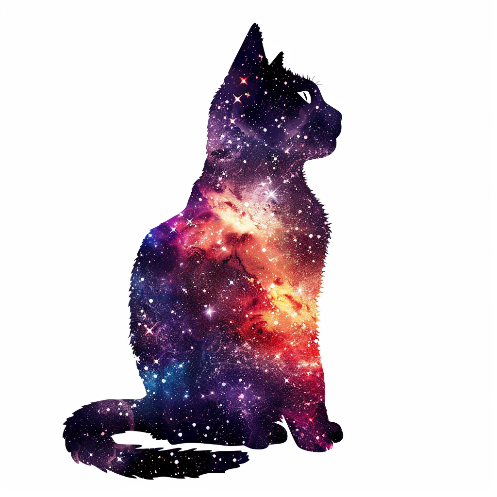 American Shorthair Cat majestic Expressive surreal Vinyl Decal Sticker for Car, Laptop, Tumbler and more # F018896