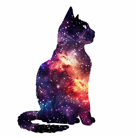 American Shorthair Cat majestic Expressive surreal Vinyl Decal Sticker for Car, Laptop, Tumbler and more # F018896