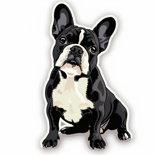 French Bulldog Vinyl Decal Sticker for Car, Laptop, Tumbler and more # F07333