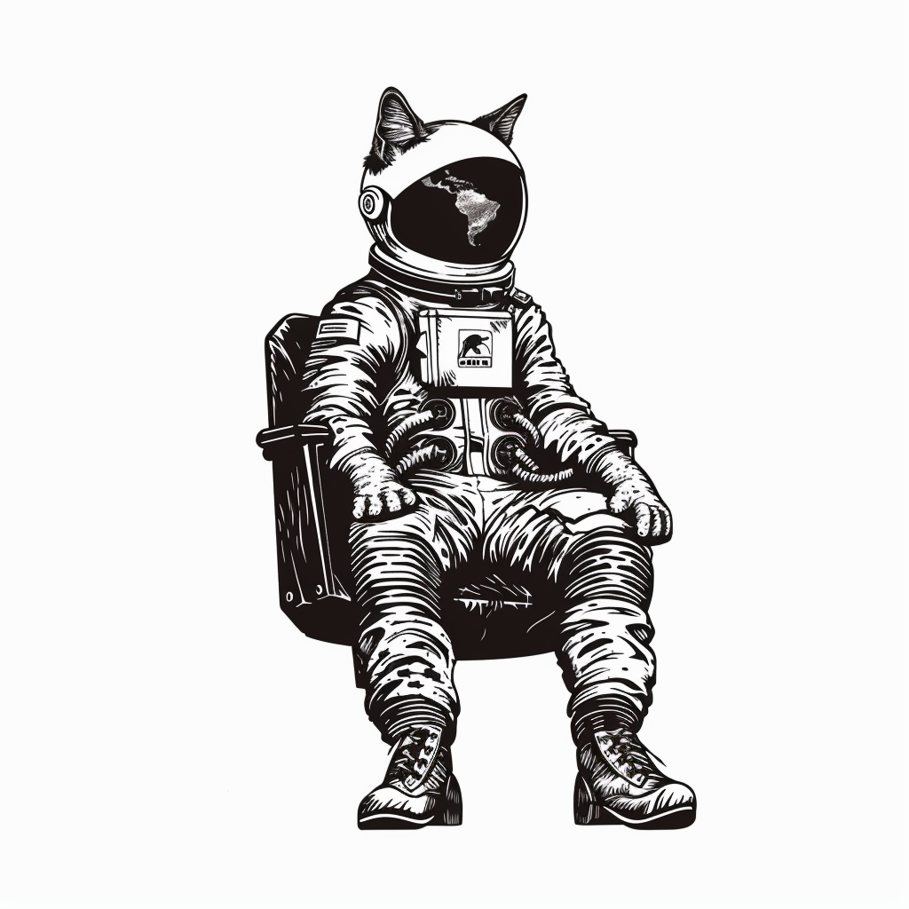 American Shorthair Cat majestic Expressive surreal Vinyl Decal Sticker for Car, Laptop, Tumbler and more # F018612