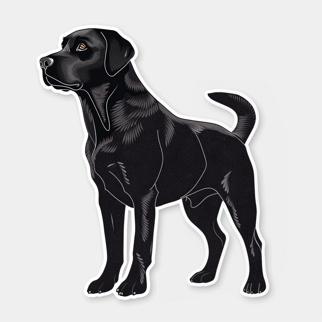 Labrador Retriever Dog Vinyl Decal Sticker for Car, Laptop, Tumbler and more # F07342
