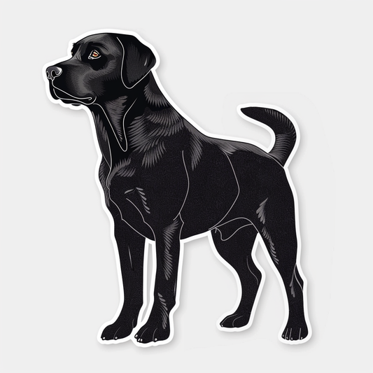 Labrador Retriever Dog Vinyl Decal Sticker for Car, Laptop, Tumbler and more # F07342
