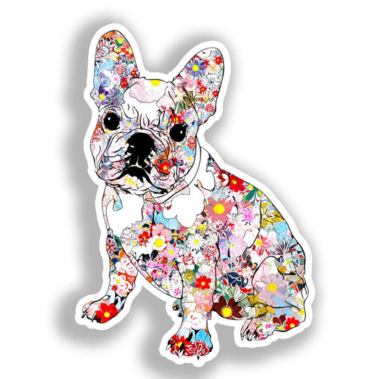 French Bulldog Dog Vinyl Decal Sticker for Car, Laptop, Tumbler and more # A019642-4" x 4"