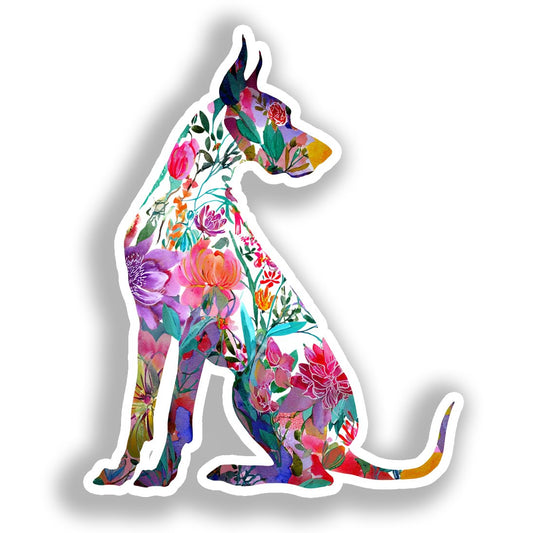Great Dane Dog Vinyl Decal Sticker for Car, Laptop, Tumbler and more # A019509-4" x 4"