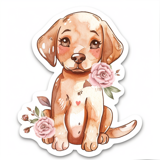 Adorable Doberman Pinscher Dog with Expressive surreal Vinyl Decal Sticker for Car, Laptop, Tumbler and more # F019682-4" x 4"