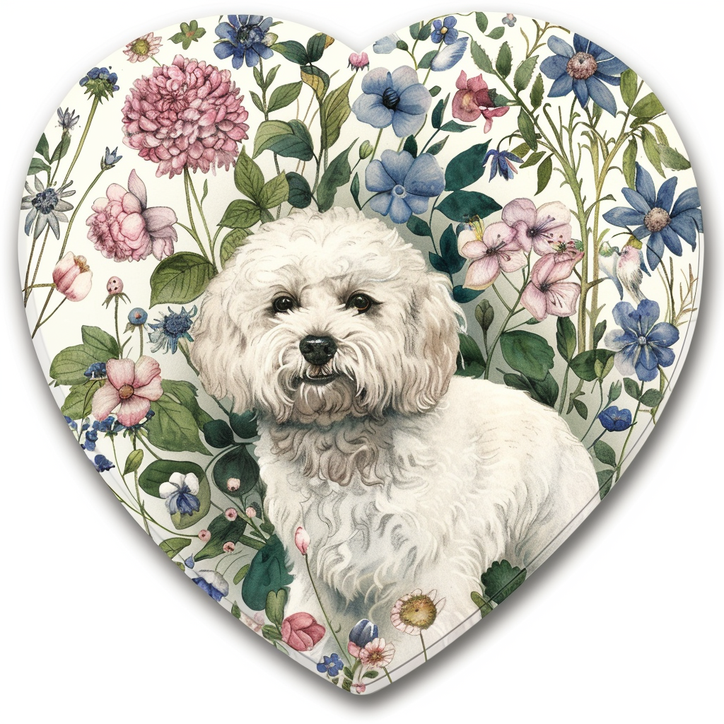 Poodle Dog heartcore Vinyl Decal Sticker for Car, Laptop, Tumbler and more # F012331