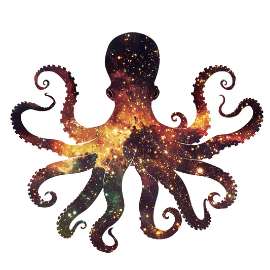 Sticker of a Octopus galaxy majestic Expressive surreal Vinyl Decal Sticker for Car, Laptop, Tumbler and more # F015666