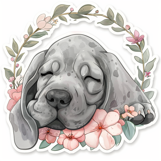 Great Dane Dog Expressive surreal Vinyl Decal Sticker for Car, Laptop, Tumbler and more # F022858