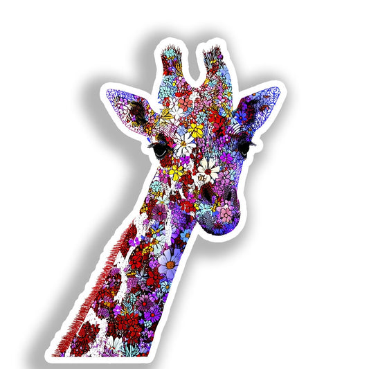Giraffe Vinyl Decal Sticker for Car, Laptop, Tumbler and more # A018549-4" x 4"