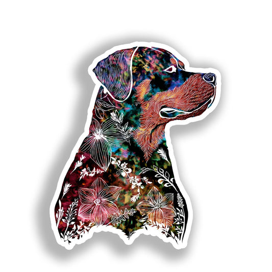 Rottweiler Dog Vinyl Decal Sticker for Car, Laptop, Tumbler and more # A018258-4" x 4"