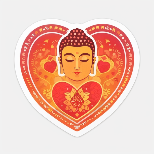 Buddha majestic Expressive surreal Vinyl Decal Sticker for Car, Laptop, Tumbler and more # F017071