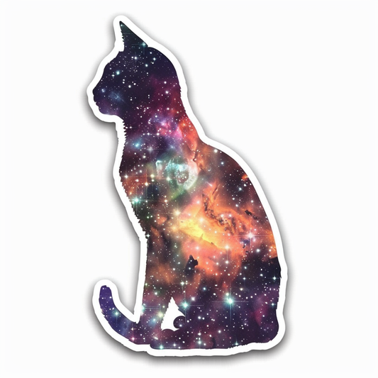 American Shorthair Cat majestic Expressive surreal Vinyl Decal Sticker for Car, Laptop, Tumbler and more # F018907