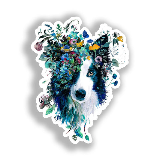 Border Callie Dog Vinyl Decal Sticker for Car, Laptop, Tumbler and more # A019004-4" x 4"