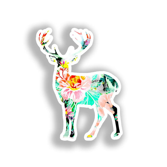 Deer Vinyl Decal Sticker for Car, Laptop, Tumbler and more # A018603-4" x 4"