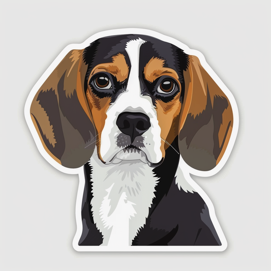 Beagle Dog Vinyl Decal Sticker for Car, Laptop, Tumbler and more # F07741