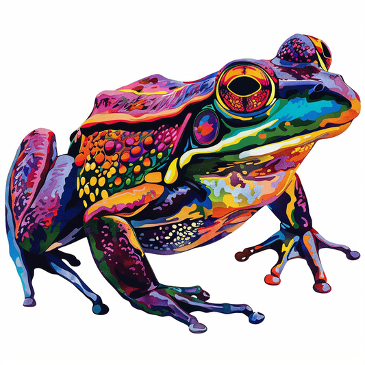 Sticker of a Frog majestic Expressive surreal Vinyl Decal Sticker for Car, Laptop, Tumbler and more # F016756