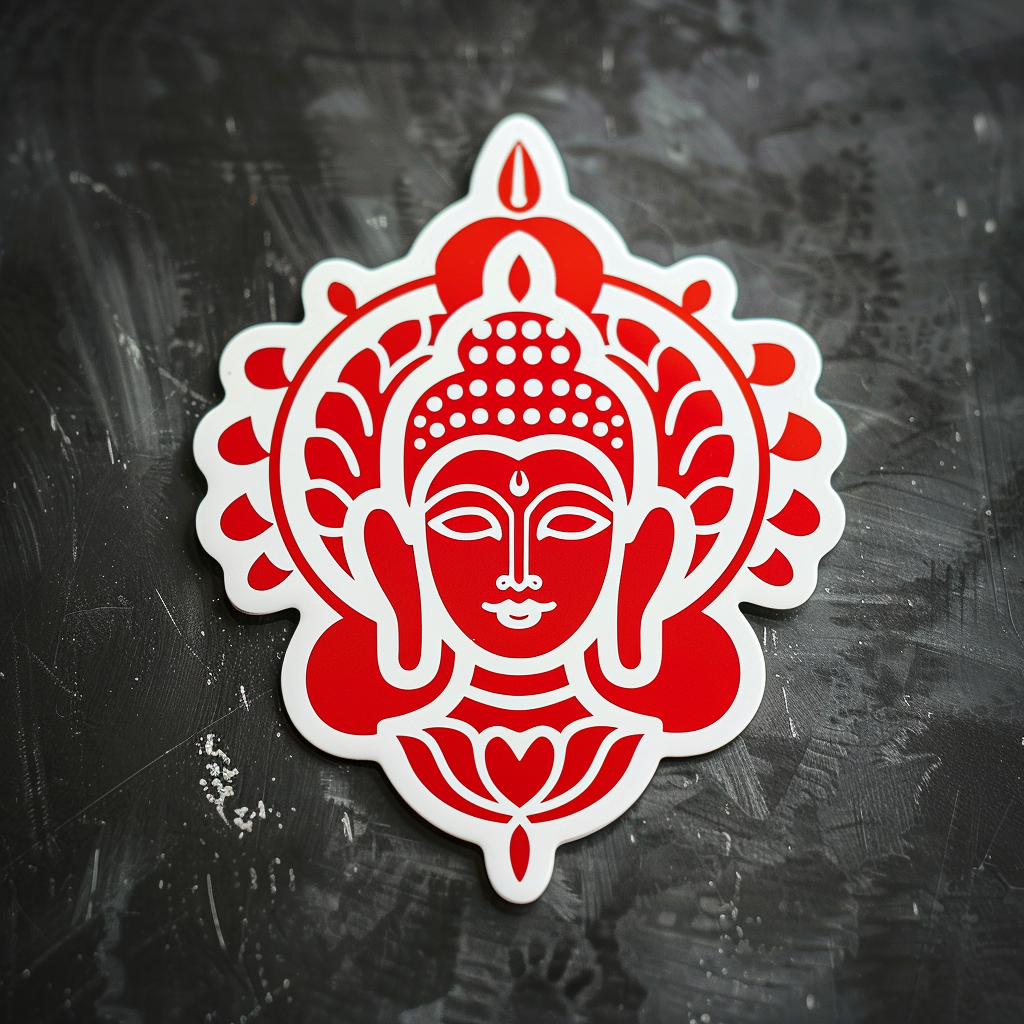 Buddha majestic Expressive surreal Vinyl Decal Sticker for Car, Laptop, Tumbler and more # F017055