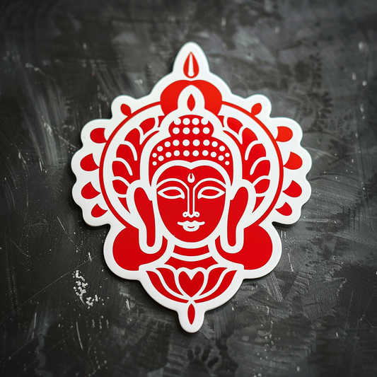 Buddha majestic Expressive surreal Vinyl Decal Sticker for Car, Laptop, Tumbler and more # F017055