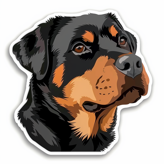 Rottweiler Dog Vinyl Decal Sticker for Car, Laptop, Tumbler and more # F07286