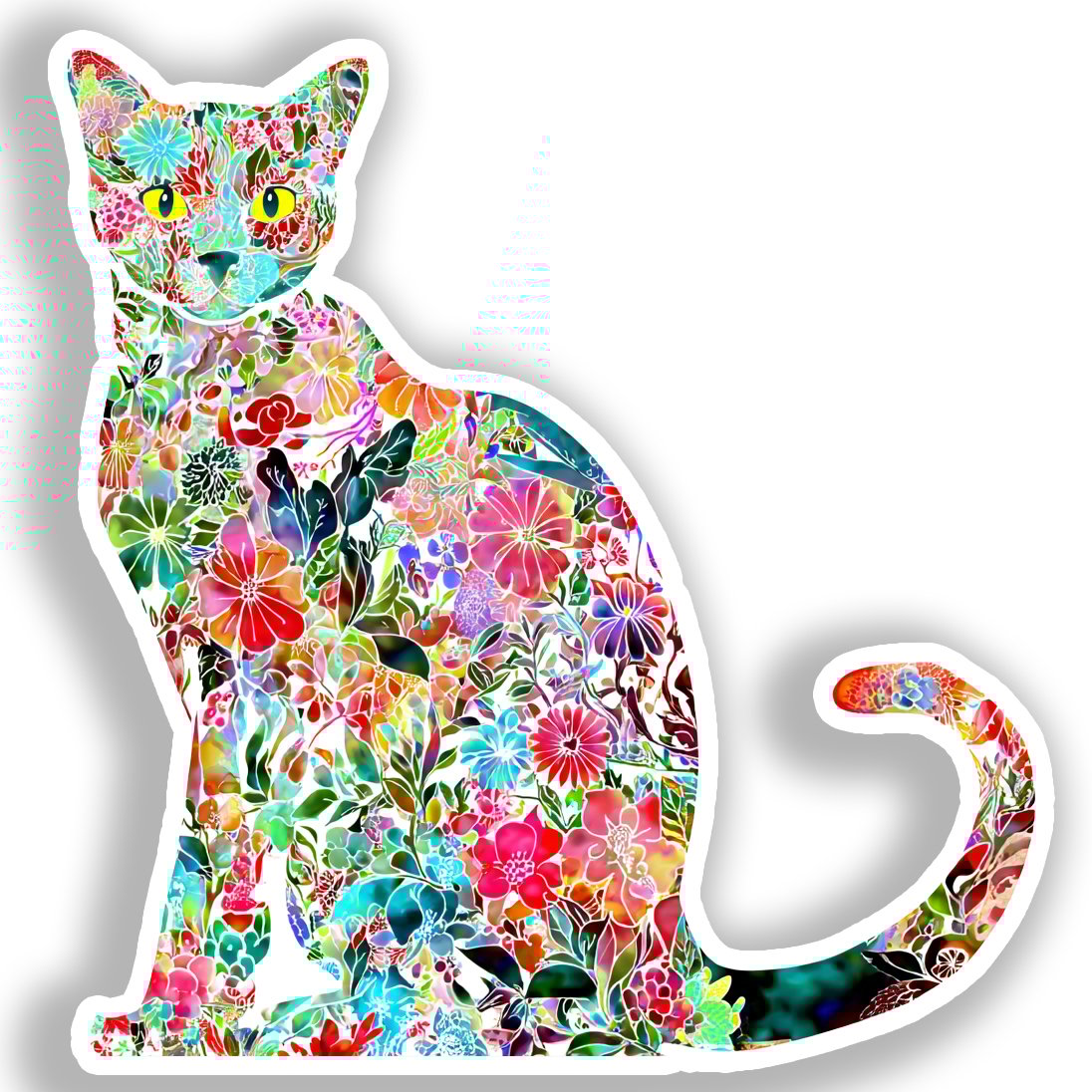 Burmese Cat Vinyl Decal Sticker for Car, Laptop, Tumbler and more # A018902-4" x 4"