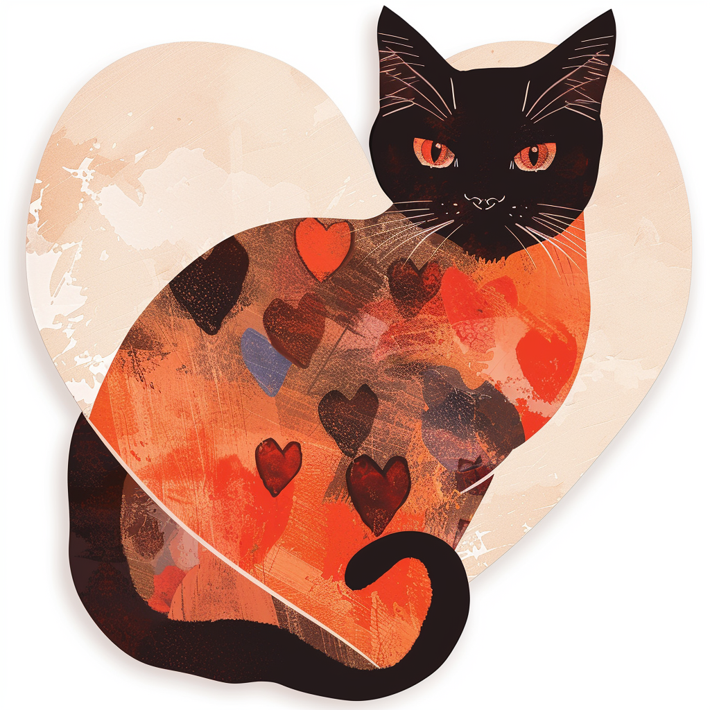 Burmese Cat heartcore Vinyl Decal Sticker for Car, Laptop, Tumbler and more # F010974