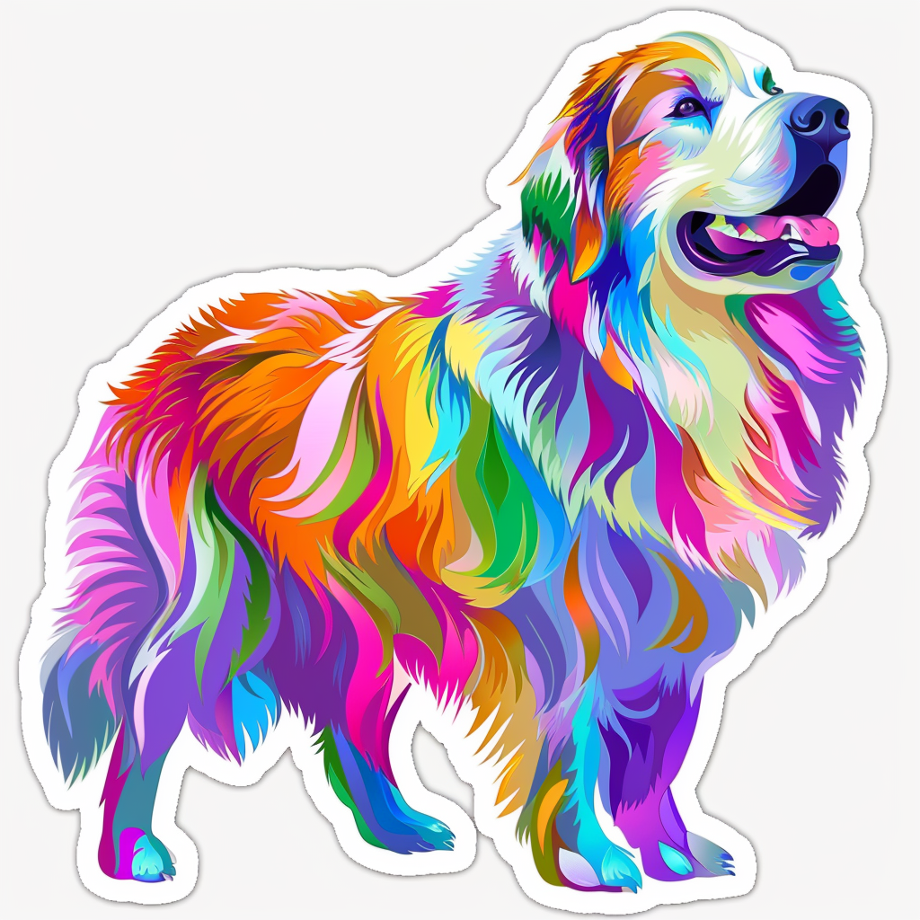 Sticker of Great Pyrenees dog  Vinyl Decal Sticker for Car, Laptop, Tumbler and more # F023632