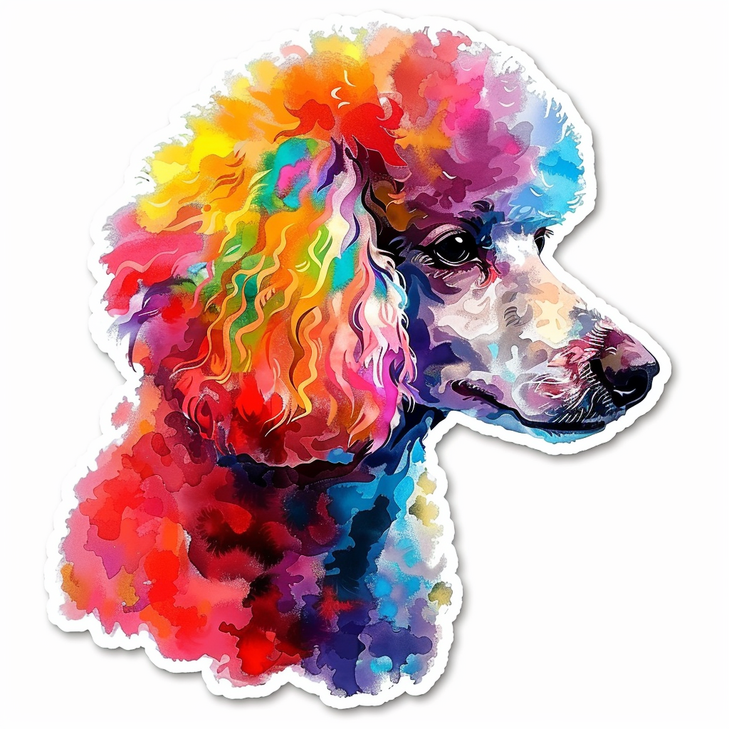 Poodle Dog Vinyl Decal Sticker for Car, Laptop, Tumbler and more # F012521