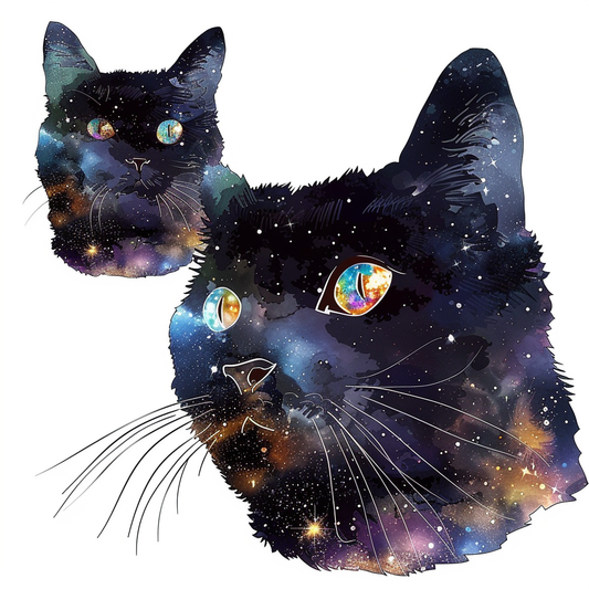 American Shorthair Cat majestic Expressive surreal Vinyl Decal Sticker for Car, Laptop, Tumbler and more # F018877