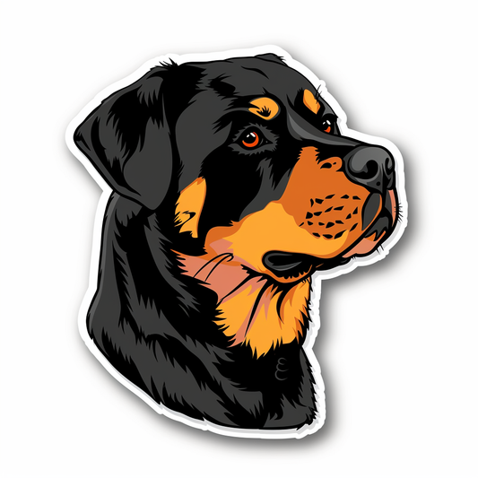 Rottweiler Dog Vinyl Decal Sticker for Car, Laptop, Tumbler and more # F07435