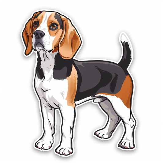 Beagle dog Vinyl Decal Sticker for Car, Laptop, Tumbler and more # F011837
