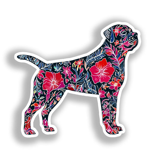 Rottweiler Dog Vinyl Decal Sticker for Car, Laptop, Tumbler and more # A018127-4" x 4"