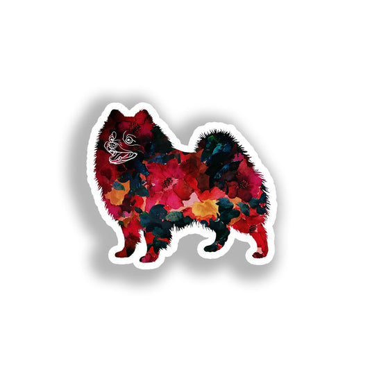 Pomeranian Dog Vinyl Decal Sticker for Car, Laptop, Tumbler and more # A017411-4" x 4"