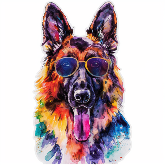 German Shepherd Dog Vinyl Decal Sticker for Car, Laptop, Tumbler and more # F011576