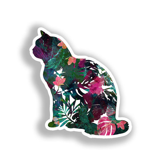 British Shorthair Cat Vinyl Decal Sticker for Car, Laptop, Tumbler and more # A018949-4" x 4"