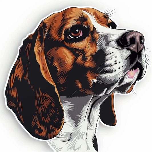 Beagle dog Vinyl Decal Sticker for Car, Laptop, Tumbler and more # F011749