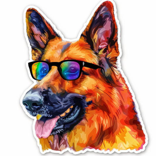 German Shepherd Dog Vinyl Decal Sticker for Car, Laptop, Tumbler and more # F011566