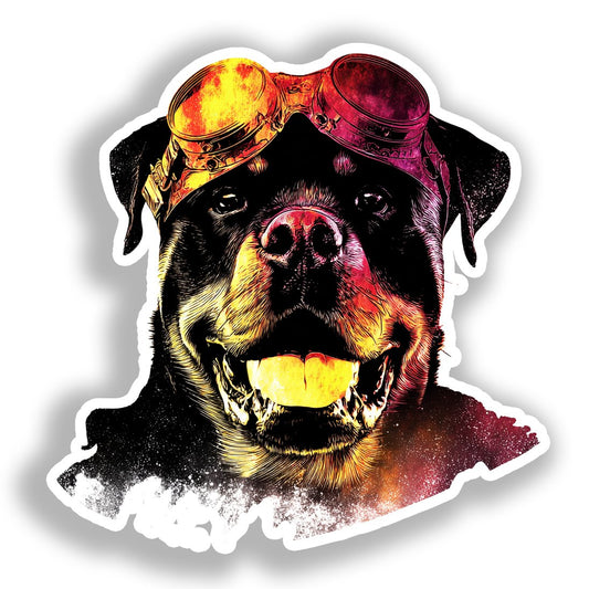 Rottweiler Dog Vinyl Decal Sticker for Car, Laptop, Tumbler and more # A018282-4" x 4"