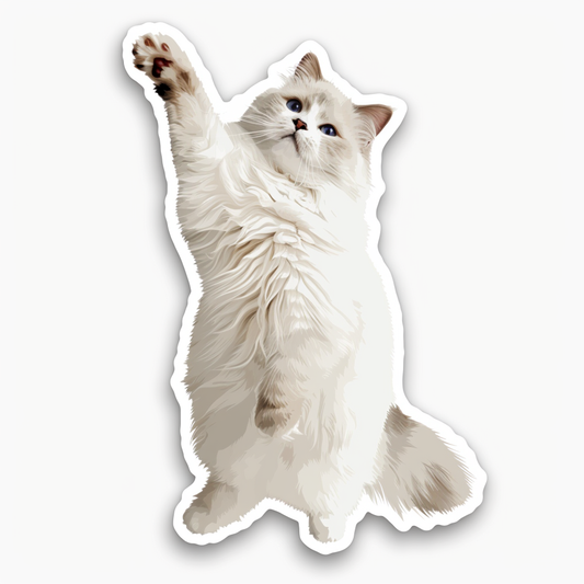 Ragdoll Cat Vinyl Decal Sticker for Car, Laptop, Tumbler and more # F08026