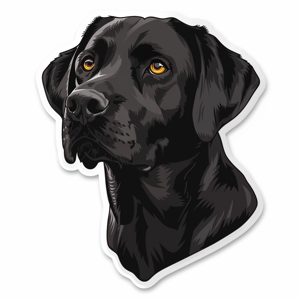 Labrador Retriever Dog Vinyl Decal Sticker for Car, Laptop, Tumbler and more # F07531
