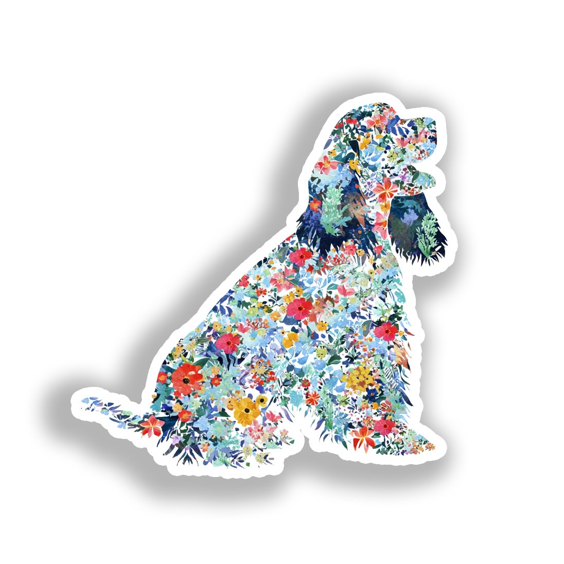 Cocker Spaniel Dog Vinyl Decal Sticker for Car, Laptop, Tumbler and more # A019797-4" x 4"