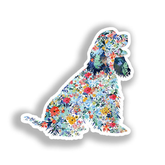 Cocker Spaniel Dog Vinyl Decal Sticker for Car, Laptop, Tumbler and more # A019797-4" x 4"