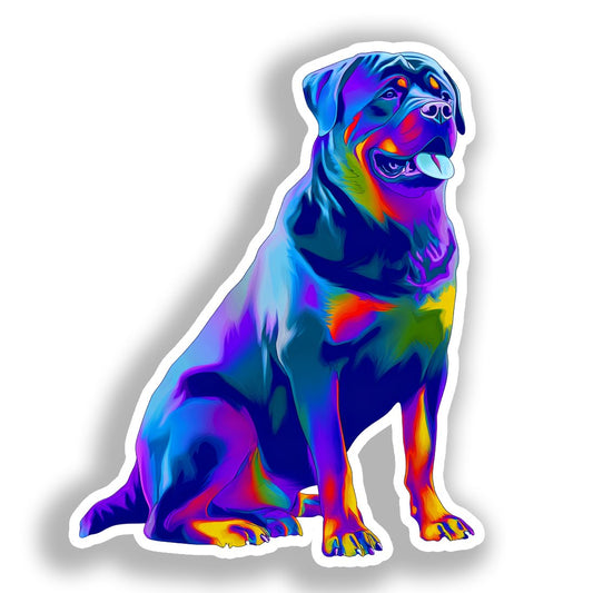 Rottweiler Dog Vinyl Decal Sticker for Car, Laptop, Tumbler and more # A018348-4" x 4"