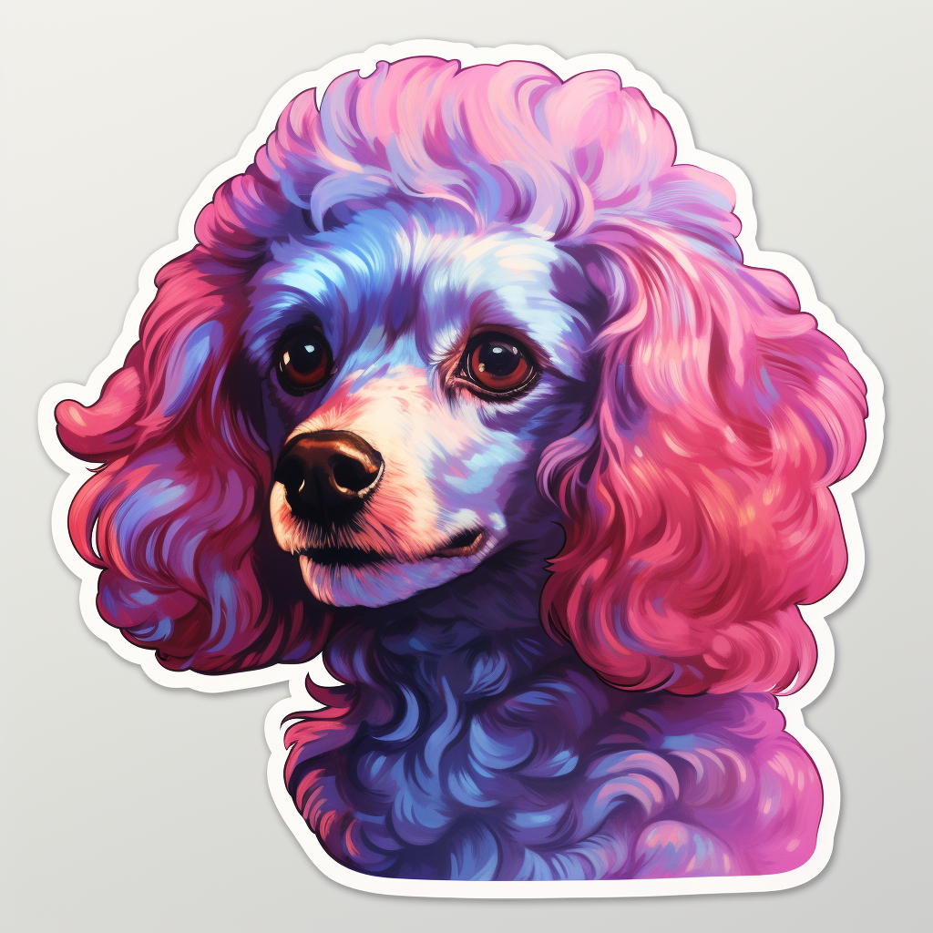 Poodle dog Vinyl Decal Sticker for Car, Laptop, Tumbler and more # F012180