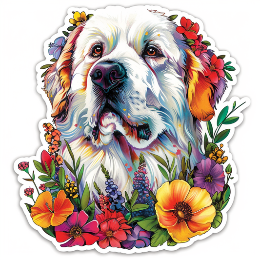 Great Pyrenees dog  Vinyl Decal Sticker for Car, Laptop, Tumbler and more # F023568
