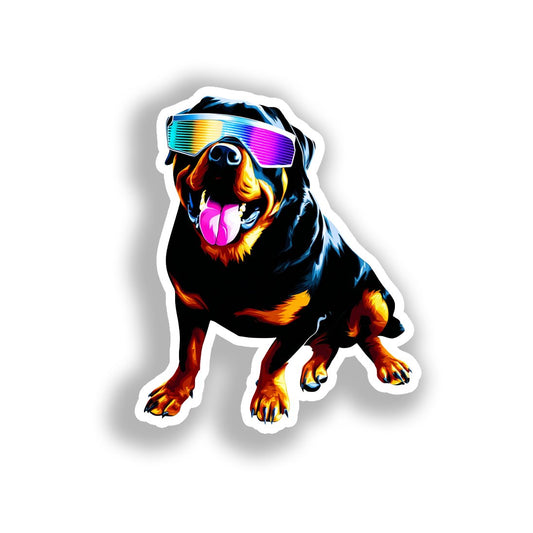 Rottweiler Dog Vinyl Decal Sticker for Car, Laptop, Tumbler and more # A018054-4" x 4"