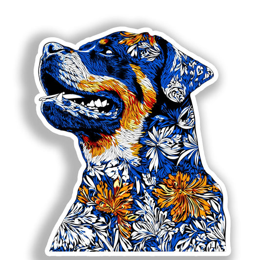 Rottweiler Dog Vinyl Decal Sticker for Car, Laptop, Tumbler and more # A018186-4" x 4"
