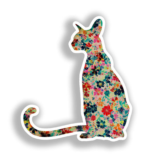 Abyssian Cat Vinyl Decal Sticker for Car, Laptop, Tumbler and more # A018855-4" x 4"